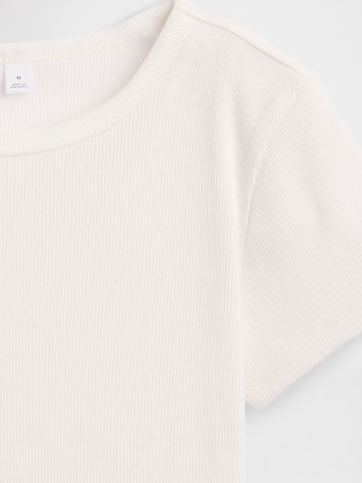 Image number 4 showing, Kids Ribbed Crewneck T-Shirt