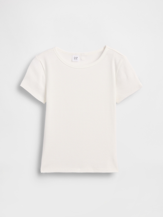Image number 2 showing, Kids Ribbed Crewneck T-Shirt