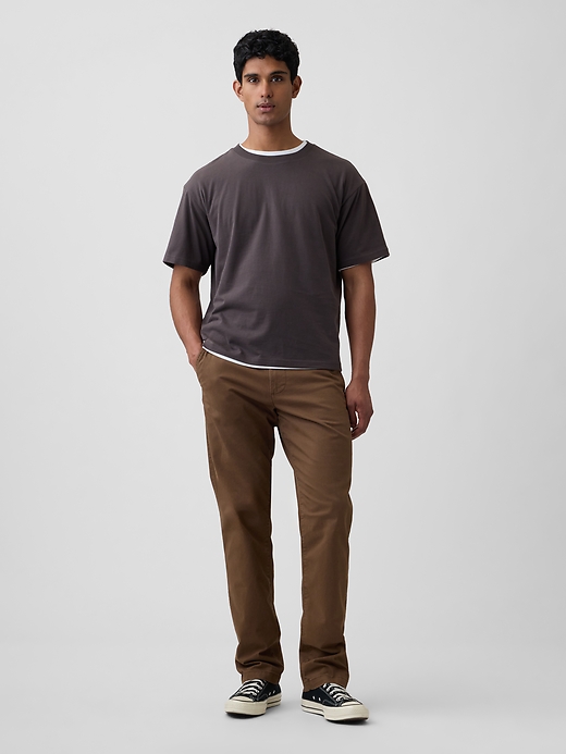 Image number 1 showing, GapFlex Essential Khakis in Straight Fit