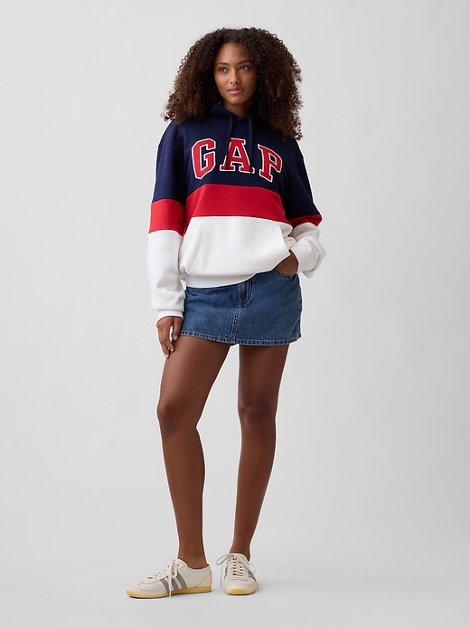 Image number 5 showing, Adult Relaxed Gap Logo Colorblock Hoodie