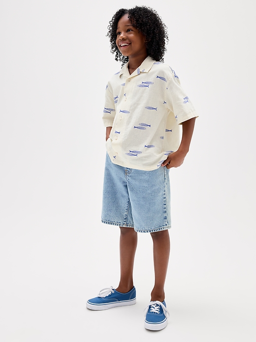 Image number 4 showing, Kids Textured Vacay Shirt