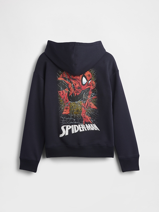 Image number 1 showing, GapKids Marvel Spider-Man Relaxed Logo Hoodie