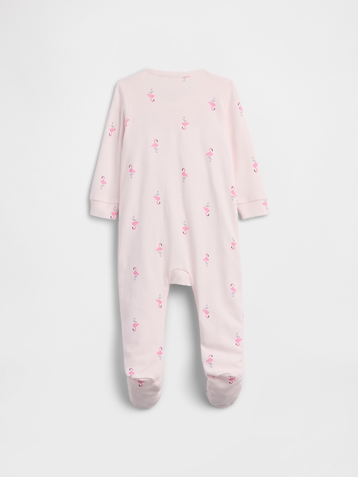 Image number 3 showing, Baby Print Two-Way Zip One-Piece