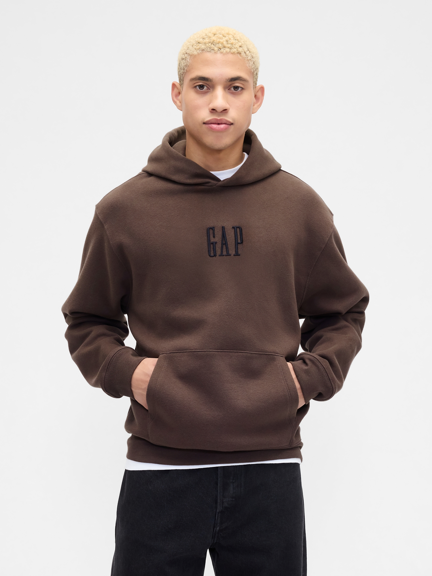 Adult Vintage Soft Oversized Gap Mini-Logo Hoodie | Gap Factory