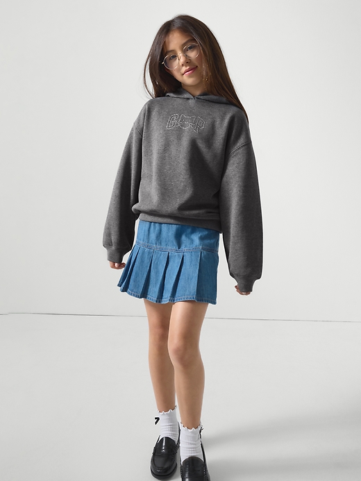 Kids Pull-On Pleated Denim Skirt | Gap Factory